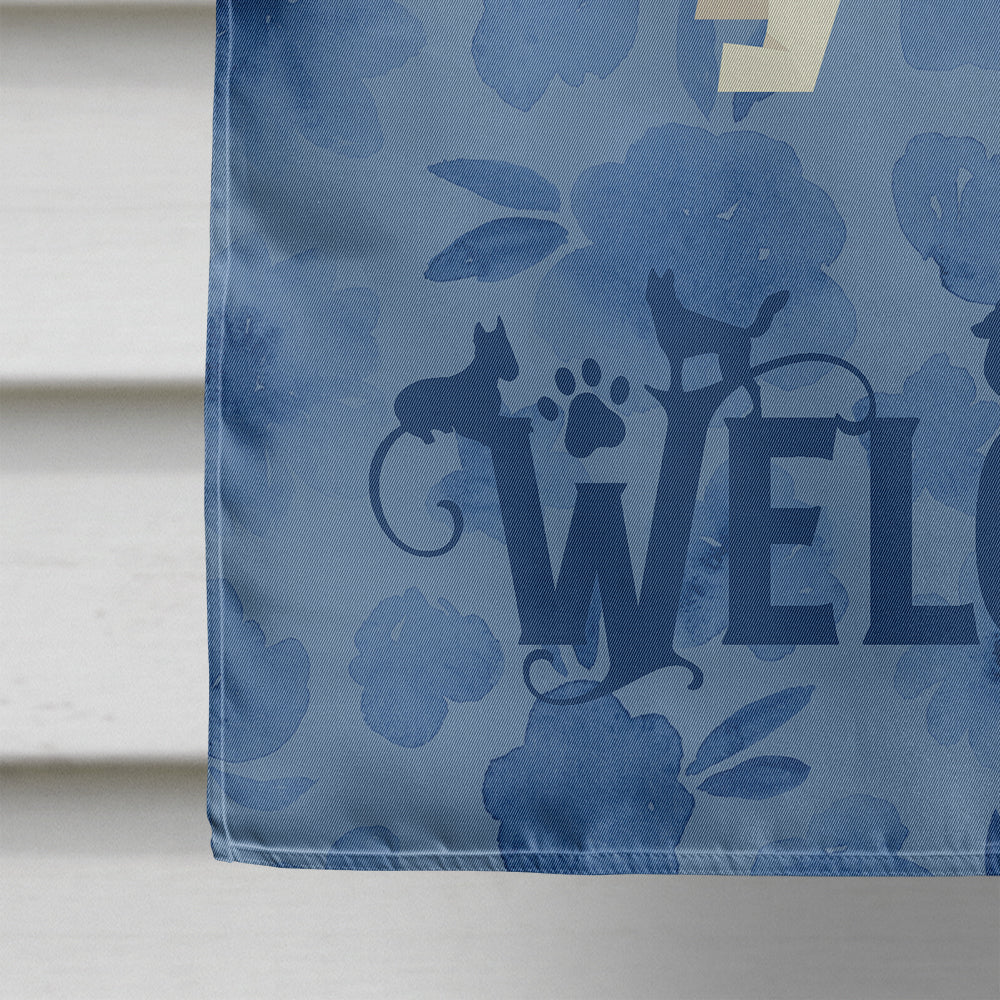 Beagle Welcome House Flag 28x40 Porch Sleeve Pole Decorative Outside Yard Banner Artwork Wall Hanging, Polyester