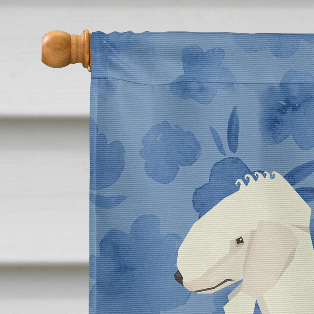Bedlington Terrier Welcome House Flag 28x40 Porch Sleeve Pole Decorative Outside Yard Banner Artwork Wall Hanging, Polyester