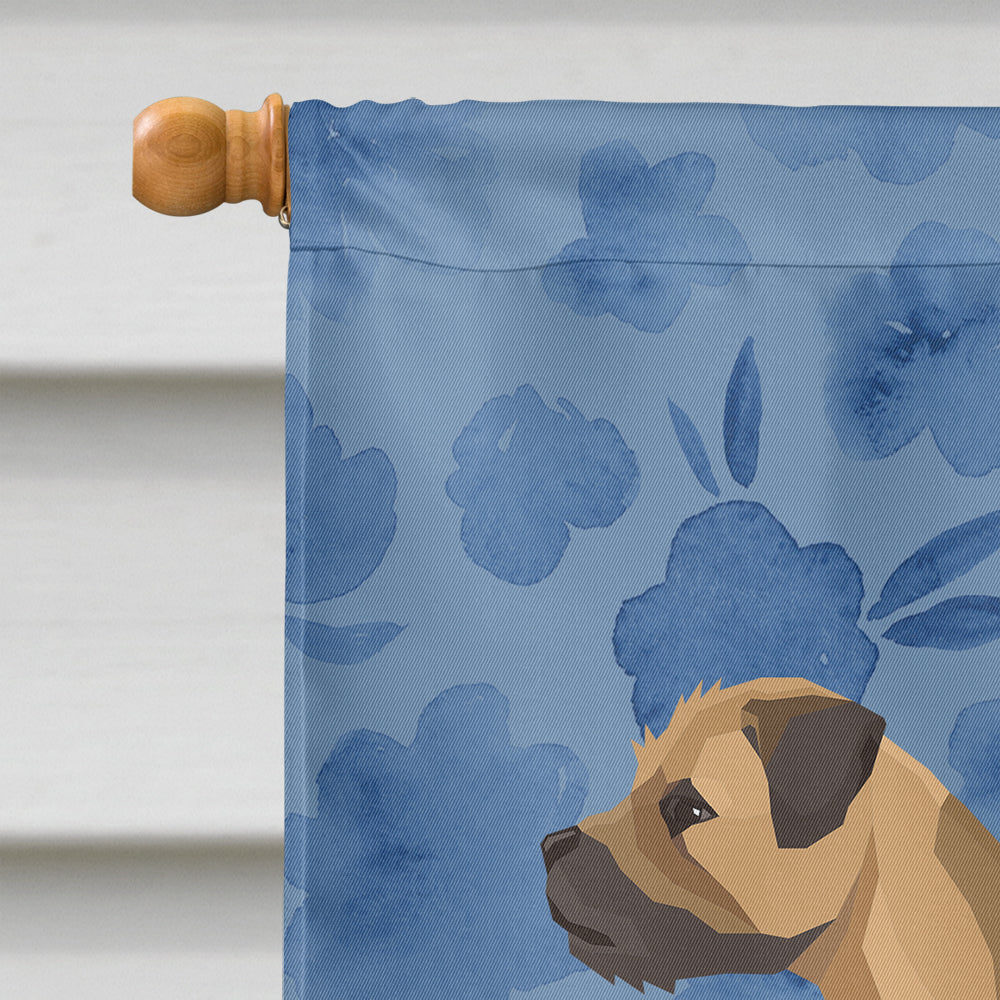 Border Terrier Welcome House Flag 28x40 Porch Sleeve Pole Decorative Outside Yard Banner Artwork Wall Hanging, Polyester