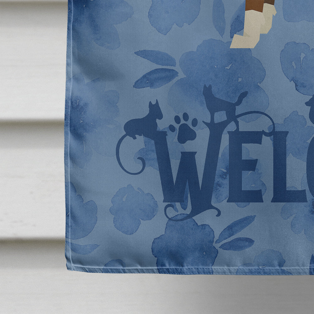Boxer Welcome House Flag 28x40 Porch Sleeve Pole Decorative Outside Yard Banner Artwork Wall Hanging, Polyester