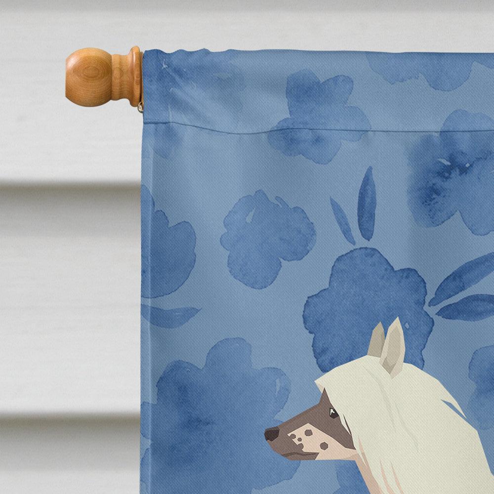 Chinese Crested Welcome House Flag 28x40 Porch Sleeve Pole Decorative Outside Yard Banner Artwork Wall Hanging, Polyester