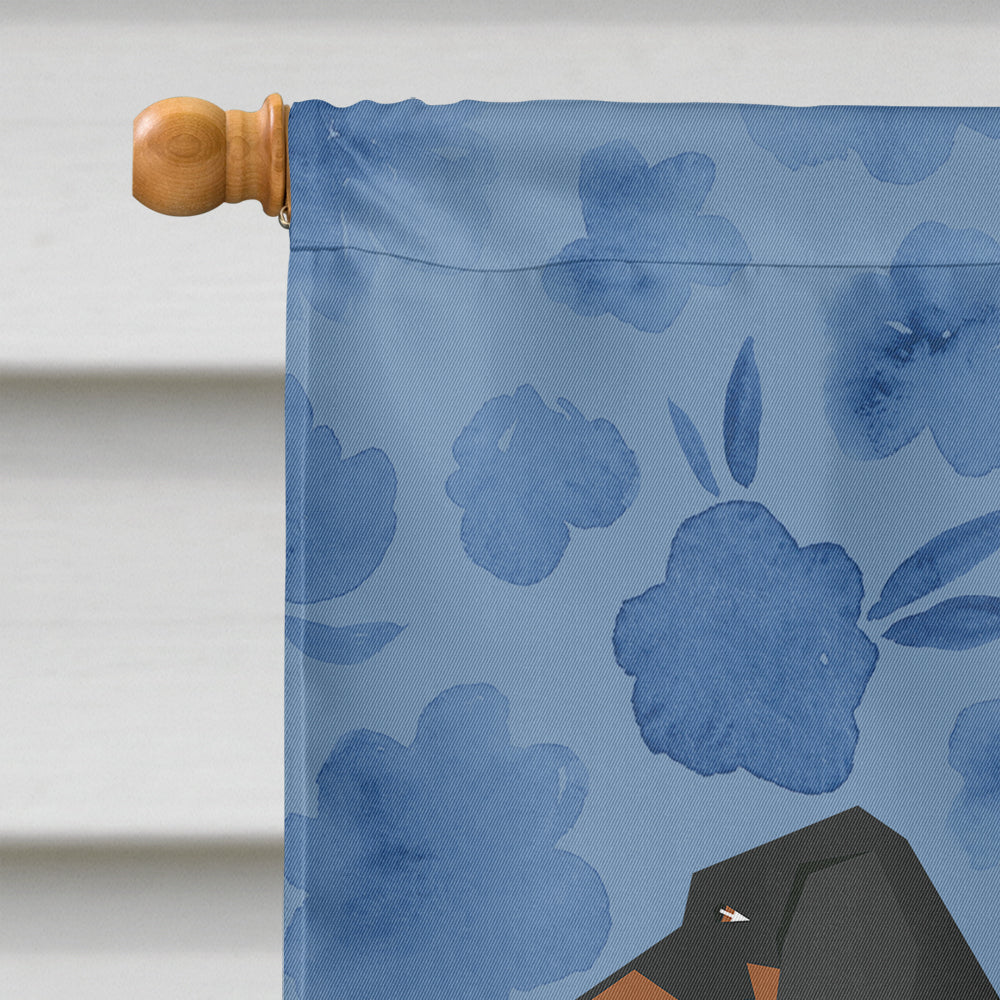 Dachshund Welcome House Flag 28x40 Porch Sleeve Pole Decorative Outside Yard Banner Artwork Wall Hanging, Polyester