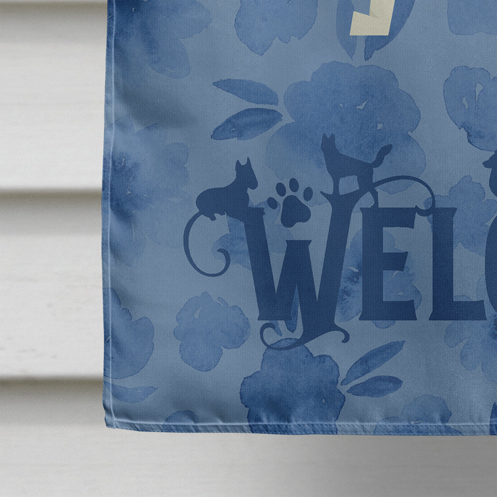 Dalmatian Welcome House Flag 28x40 Porch Sleeve Pole Decorative Outside Yard Banner Artwork Wall Hanging, Polyester