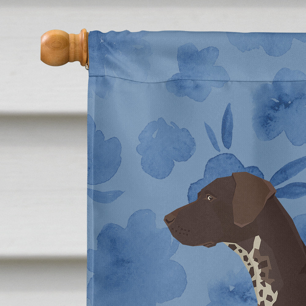 German Shorthaired Pointer Welcome House Flag 28x40 Porch Sleeve Pole Decorative Outside Yard Banner Artwork Wall Hanging, Polyester