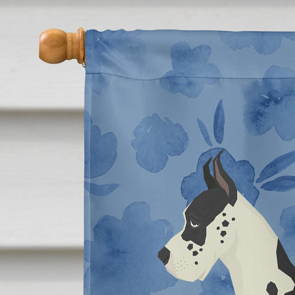 Great Dane Welcome House Flag 28x40 Porch Sleeve Pole Decorative Outside Yard Banner Artwork Wall Hanging, Polyester