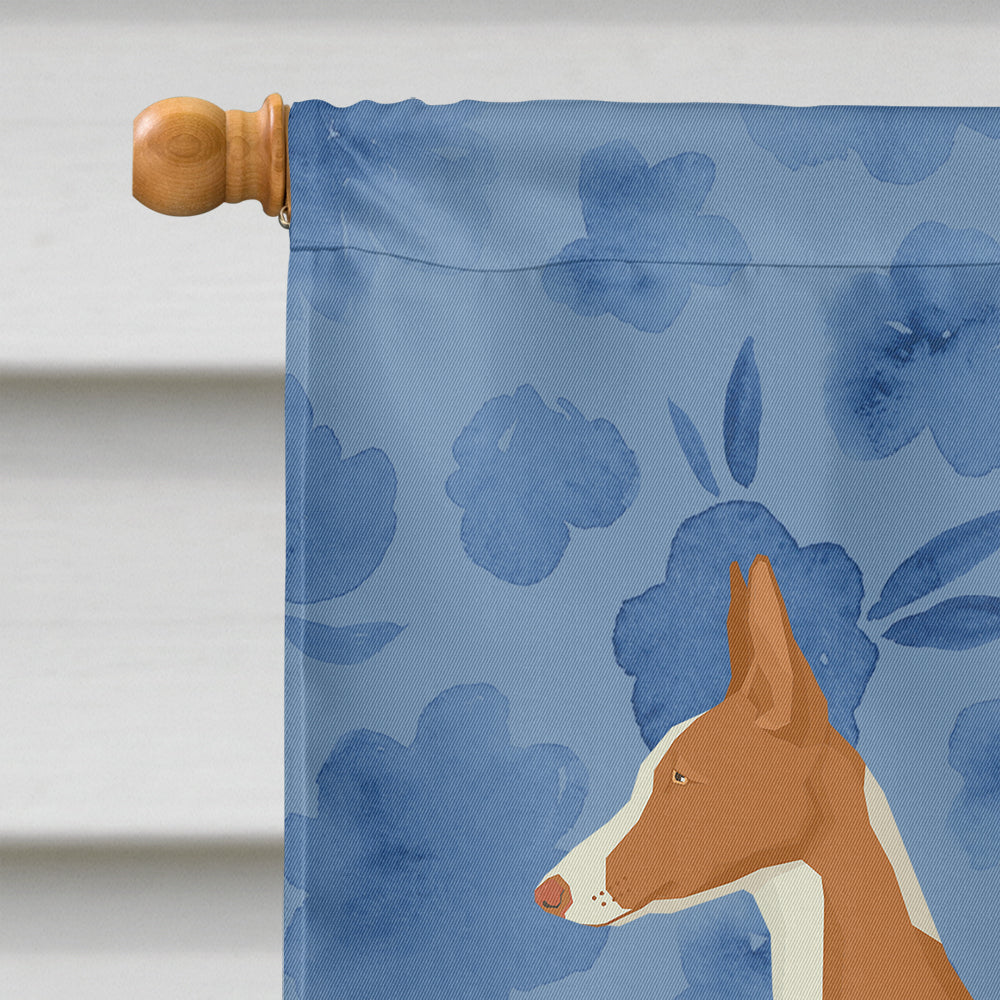 Ibizan Hound Welcome House Flag 28x40 Porch Sleeve Pole Decorative Outside Yard Banner Artwork Wall Hanging, Polyester