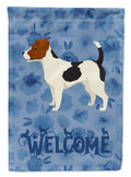 Jack Russell Terrier Welcome House Flag 28x40 Porch Sleeve Pole Decorative Outside Yard Banner Artwork Wall Hanging, Polyester