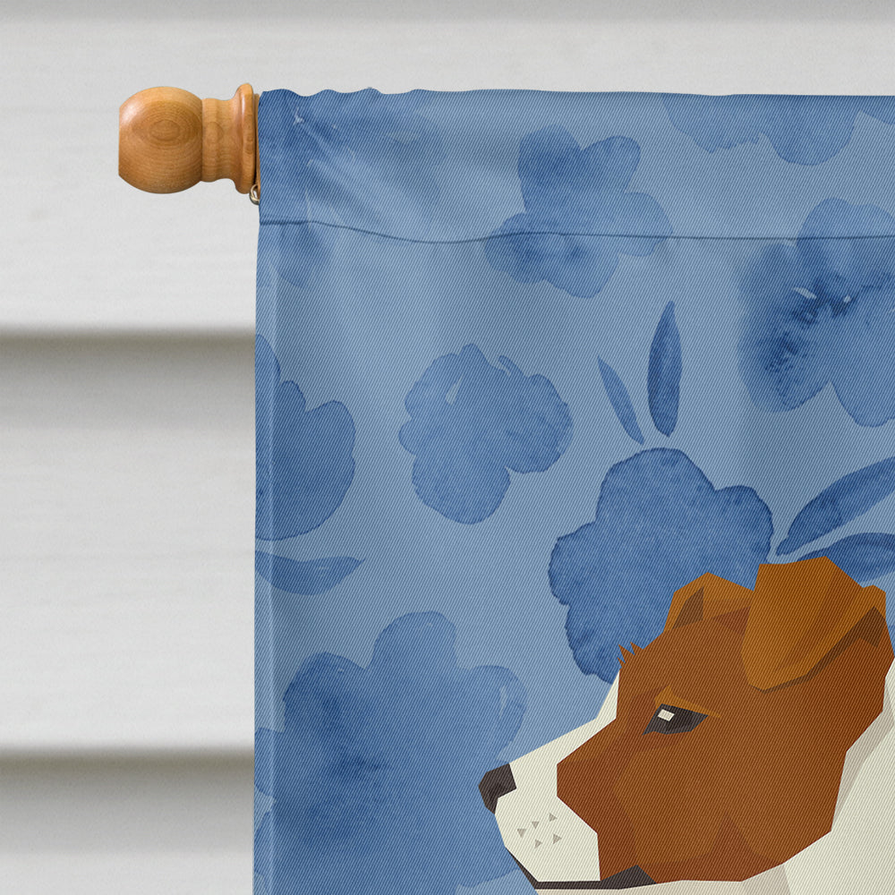 Jack Russell Terrier Welcome House Flag 28x40 Porch Sleeve Pole Decorative Outside Yard Banner Artwork Wall Hanging, Polyester