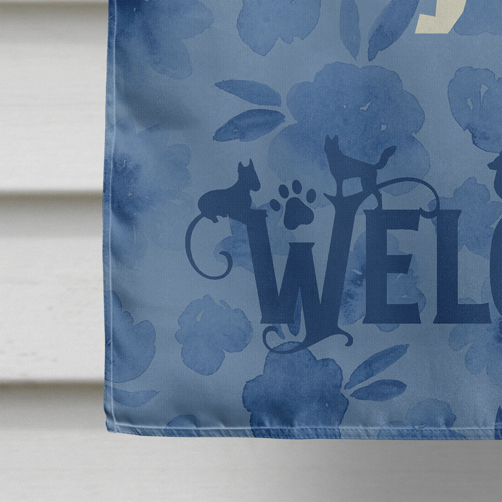 Jack Russell Terrier Welcome House Flag 28x40 Porch Sleeve Pole Decorative Outside Yard Banner Artwork Wall Hanging, Polyester