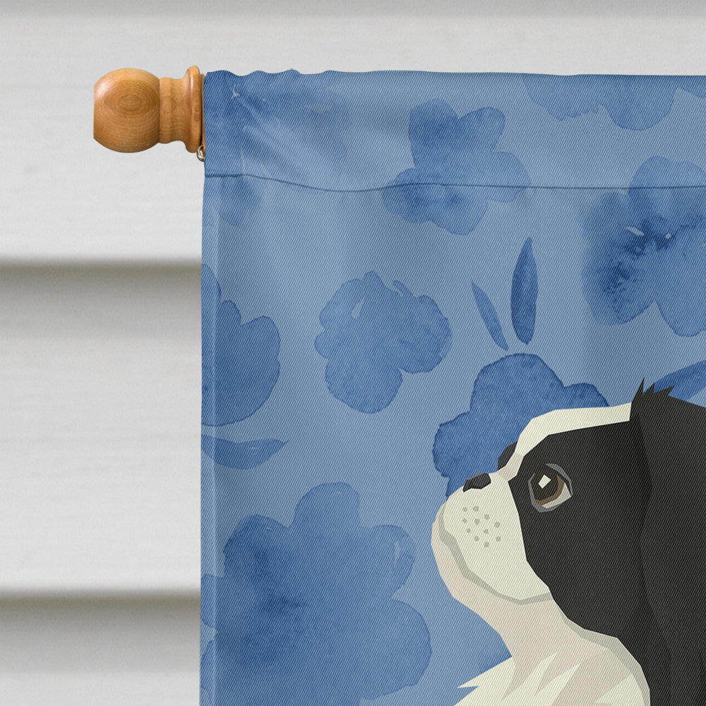 Japanese Chin Welcome House Flag 28x40 Porch Sleeve Pole Decorative Outside Yard Banner Artwork Wall Hanging, Polyester