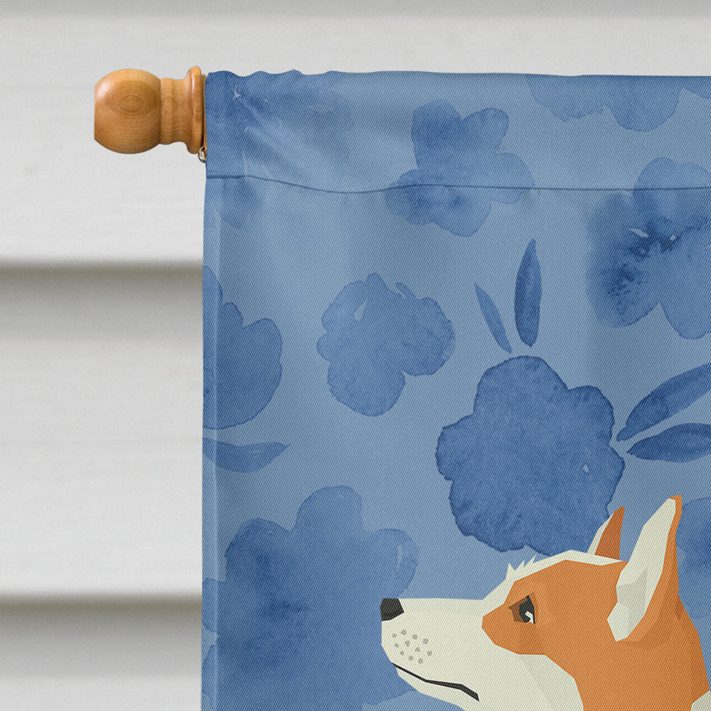 Pembroke Corgi Welcome House Flag 28x40 Porch Sleeve Pole Decorative Outside Yard Banner Artwork Wall Hanging, Polyester