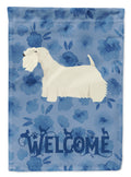 Sealyham Terrier Welcome House Flag 28x40 Porch Sleeve Pole Decorative Outside Yard Banner Artwork Wall Hanging, Polyester