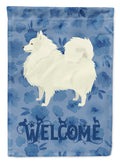 Spitz Welcome House Flag 28x40 Porch Sleeve Pole Decorative Outside Yard Banner Artwork Wall Hanging, Polyester