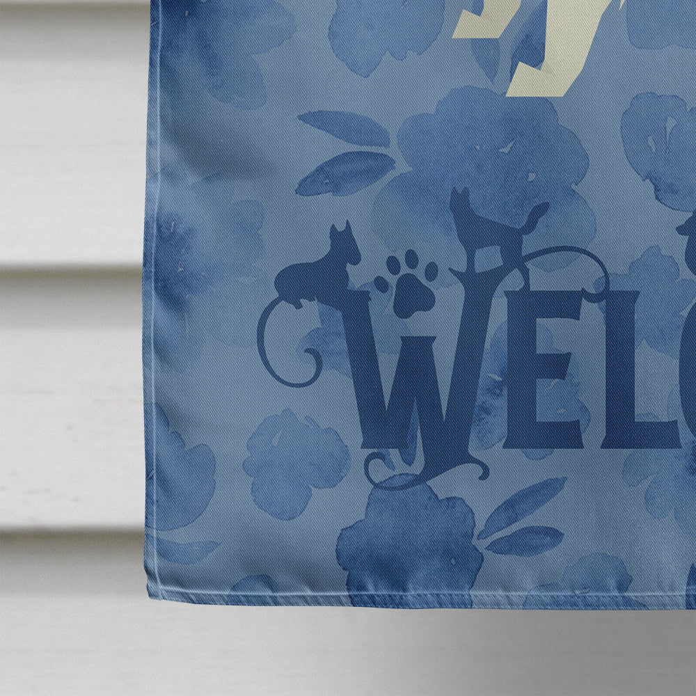 Spitz Welcome House Flag 28x40 Porch Sleeve Pole Decorative Outside Yard Banner Artwork Wall Hanging, Polyester