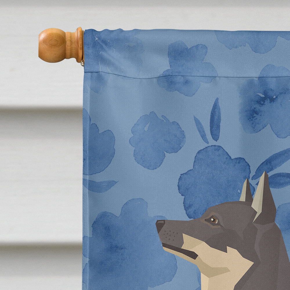 Swedish Vallhund Welcome House Flag 28x40 Porch Sleeve Pole Decorative Outside Yard Banner Artwork Wall Hanging, Polyester