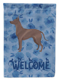 Mexican Hairless Dog Xolo Welcome House Flag 28x40 Porch Sleeve Pole Decorative Outside Yard Banner Artwork Wall Hanging, Polyester