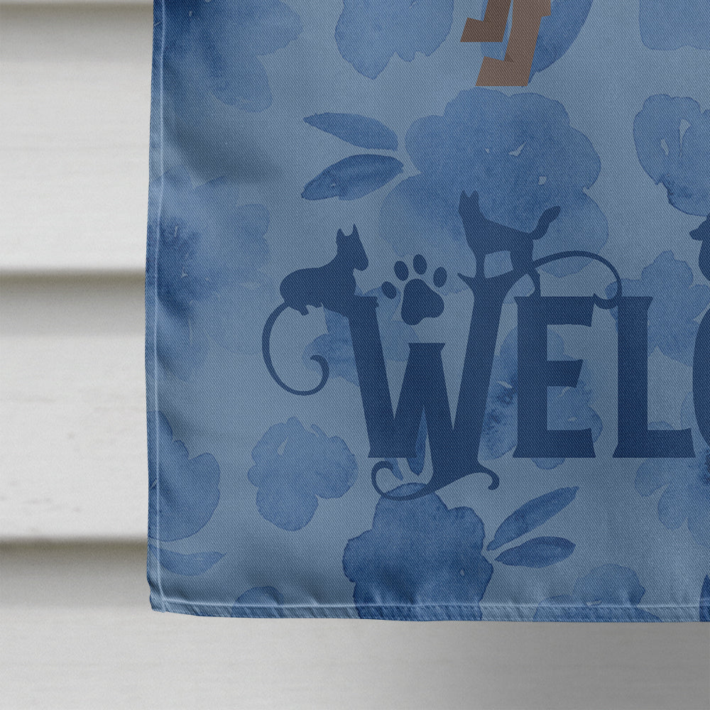 Mexican Hairless Dog Xolo Welcome House Flag 28x40 Porch Sleeve Pole Decorative Outside Yard Banner Artwork Wall Hanging, Polyester