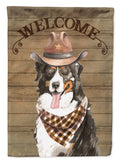 Bernese Mountain Dog Country Dog House Flag 28x40 Porch Sleeve Pole Decorative Outside Yard Banner Artwork Wall Hanging, Polyester