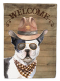 French Bulldog Country Dog House Flag 28x40 Porch Sleeve Pole Decorative Outside Yard Banner Artwork Wall Hanging, Polyester