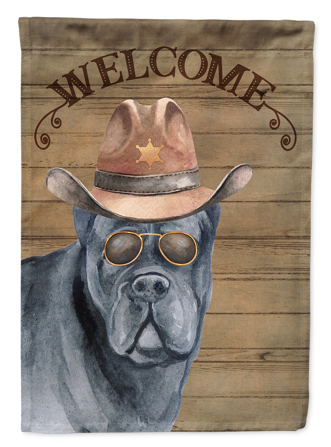 Cane Corso Country Dog House Flag 28x40 Porch Sleeve Pole Decorative Outside Yard Banner Artwork Wall Hanging, Polyester