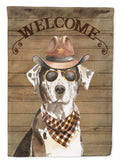 Catahoula Leopard Dog Country Dog House Flag 28x40 Porch Sleeve Pole Decorative Outside Yard Banner Artwork Wall Hanging, Polyester