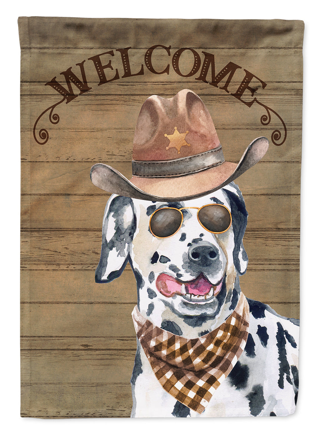 Dalmatian #2 Country Dog House Flag 28x40 Porch Sleeve Pole Decorative Outside Yard Banner Artwork Wall Hanging, Polyester