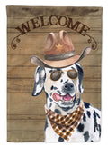 Dalmatian #2 Country Dog House Flag 28x40 Porch Sleeve Pole Decorative Outside Yard Banner Artwork Wall Hanging, Polyester