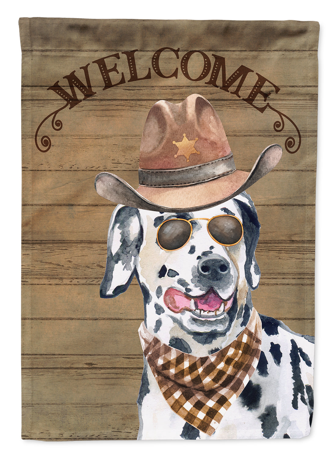 Dalmatian #2 Country Dog House Flag 28x40 Porch Sleeve Pole Decorative Outside Yard Banner Artwork Wall Hanging, Polyester