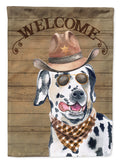 Dalmatian #3 Country Dog House Flag 28x40 Porch Sleeve Pole Decorative Outside Yard Banner Artwork Wall Hanging, Polyester