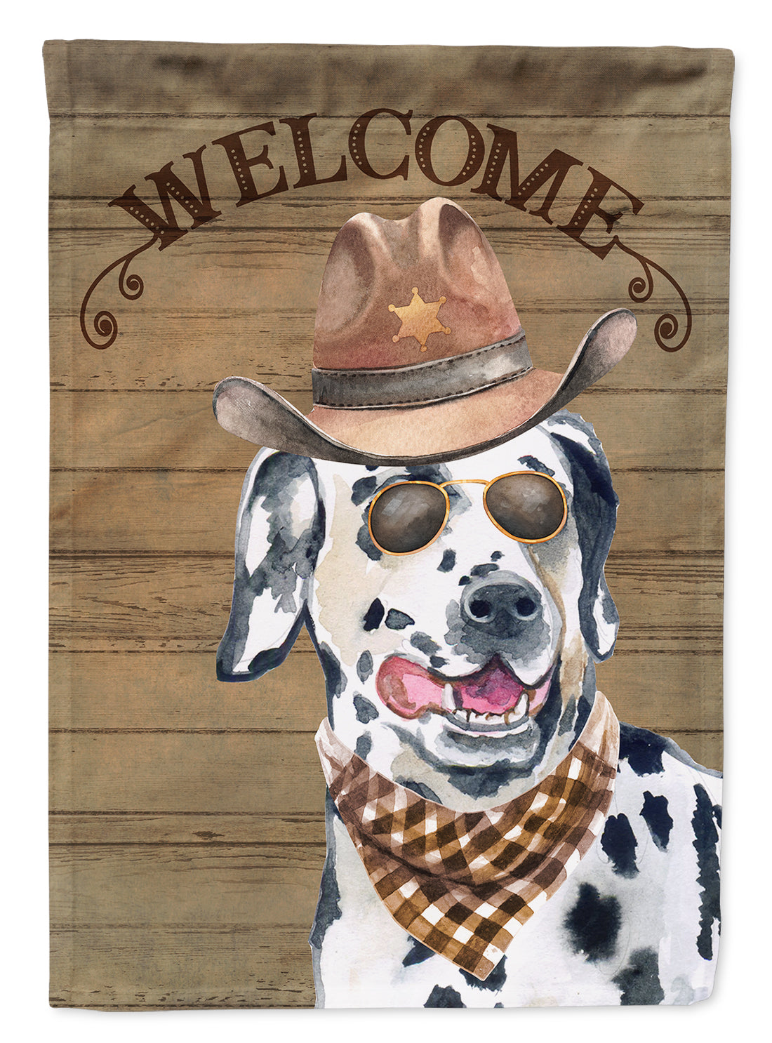 Dalmatian #3 Country Dog House Flag 28x40 Porch Sleeve Pole Decorative Outside Yard Banner Artwork Wall Hanging, Polyester
