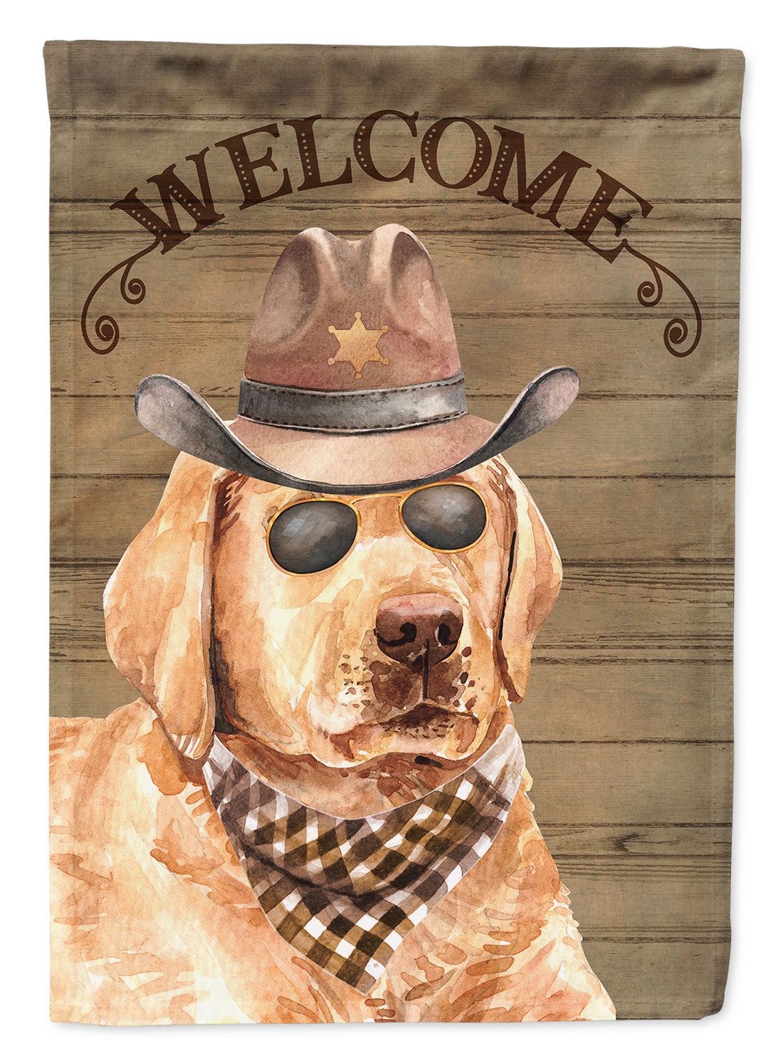 Labrador Retriever Country Dog House Flag 28x40 Porch Sleeve Pole Decorative Outside Yard Banner Artwork Wall Hanging, Polyester