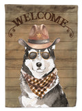 Alaskan Malamute #2 Country Dog House Flag 28x40 Porch Sleeve Pole Decorative Outside Yard Banner Artwork Wall Hanging, Polyester