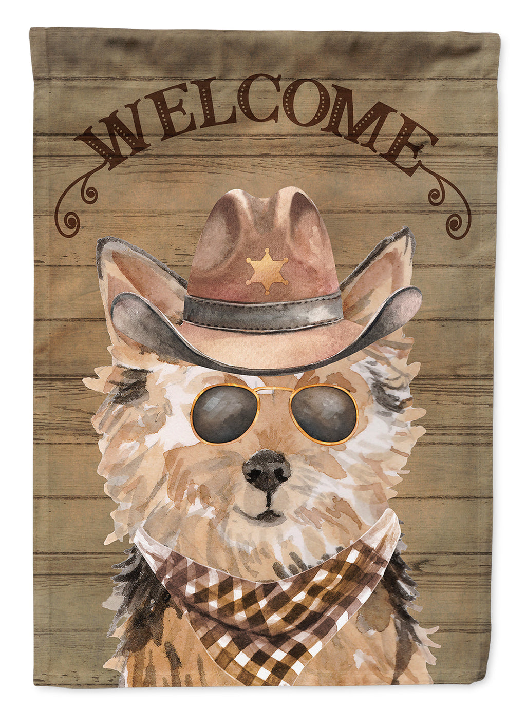 Norfolk Terrier Country Dog House Flag 28x40 Porch Sleeve Pole Decorative Outside Yard Banner Artwork Wall Hanging, Polyester