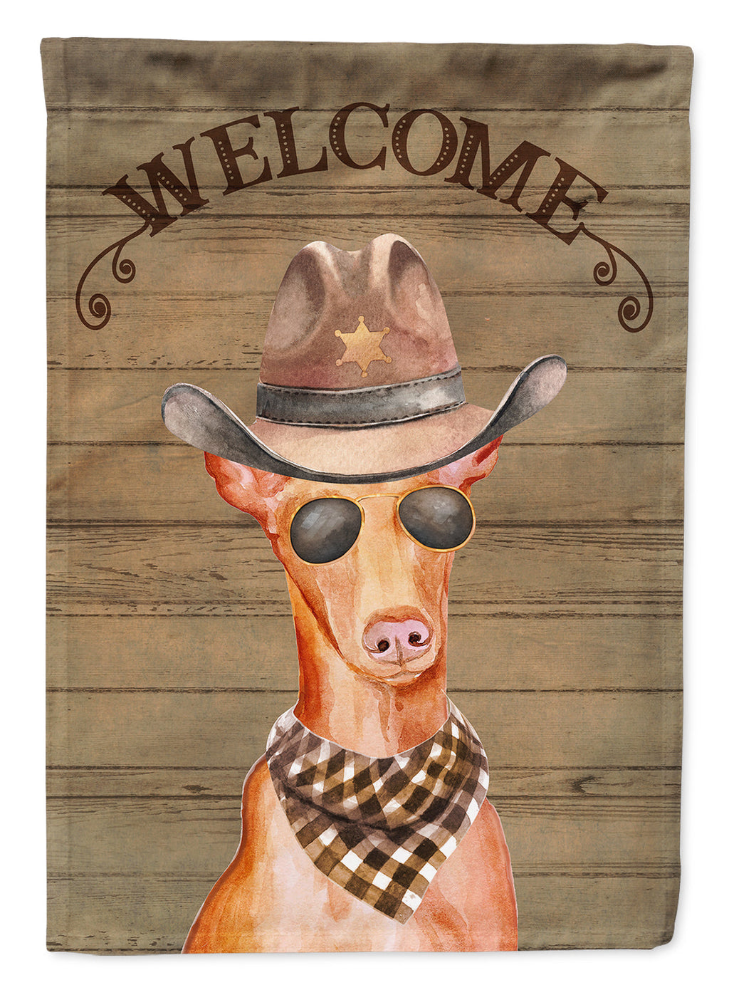 Pharaoh Dog Country Dog House Flag 28x40 Porch Sleeve Pole Decorative Outside Yard Banner Artwork Wall Hanging, Polyester