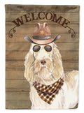 Spinone Italiano Country Dog House Flag 28x40 Porch Sleeve Pole Decorative Outside Yard Banner Artwork Wall Hanging, Polyester