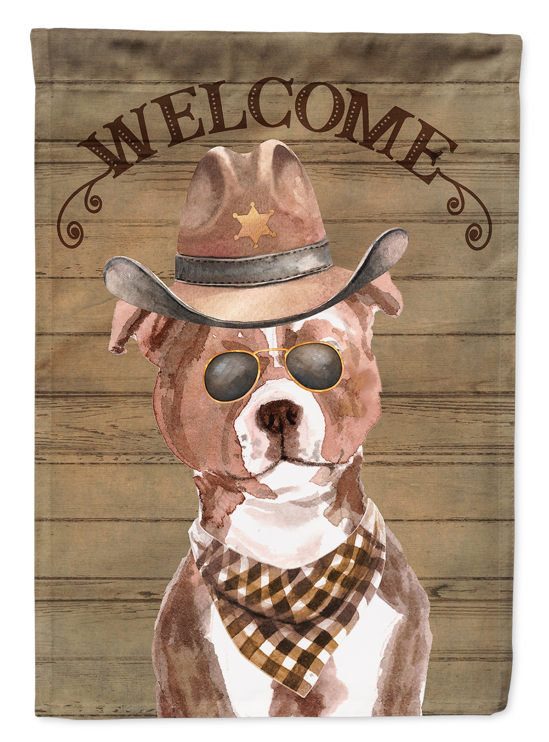 Staffordshire Bull Terrier #3 Country Dog House Flag 28x40 Porch Sleeve Pole Decorative Outside Yard Banner Artwork Wall Hanging, Polyester