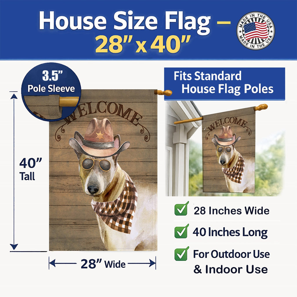 Thai Ridgeback Country Dog House Flag 28x40 Porch Sleeve Pole Decorative Outside Yard Banner Artwork Wall Hanging, Polyester