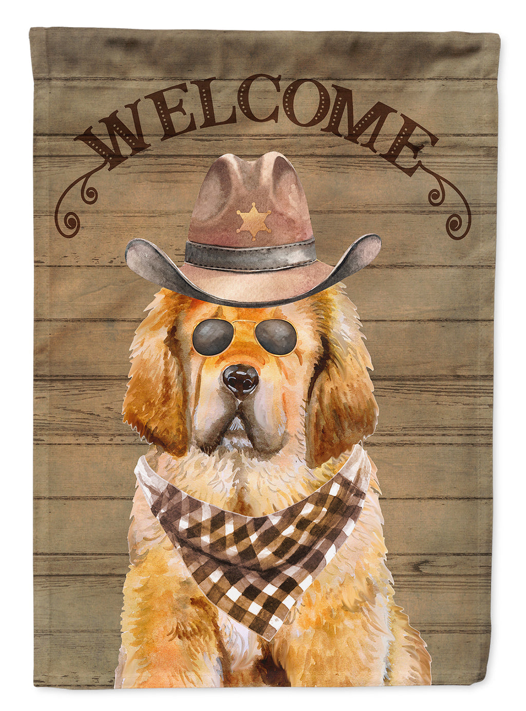 Tibetan Mastiff Country Dog House Flag 28x40 Porch Sleeve Pole Decorative Outside Yard Banner Artwork Wall Hanging, Polyester