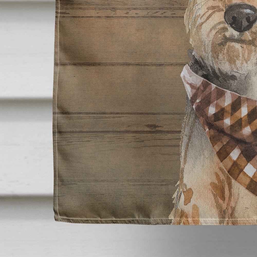 Welsh Terrier Country Dog House Flag 28x40 Porch Sleeve Pole Decorative Outside Yard Banner Artwork Wall Hanging, Polyester