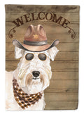 Wheaten Terrier Country Dog House Flag 28x40 Porch Sleeve Pole Decorative Outside Yard Banner Artwork Wall Hanging, Polyester