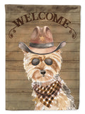 Yorkshire Terrier #2 Country Dog House Flag 28x40 Porch Sleeve Pole Decorative Outside Yard Banner Artwork Wall Hanging, Polyester