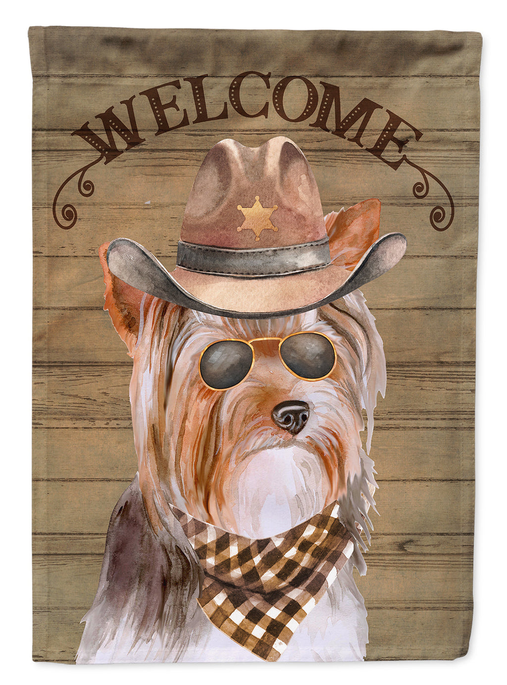 Yorkshire Terrier #3 Country Dog House Flag 28x40 Porch Sleeve Pole Decorative Outside Yard Banner Artwork Wall Hanging, Polyester