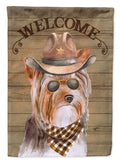 Yorkshire Terrier #3 Country Dog House Flag 28x40 Porch Sleeve Pole Decorative Outside Yard Banner Artwork Wall Hanging, Polyester