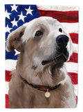 Akbash American Flag House Flag 28x40 Porch Sleeve Pole Decorative Outside Yard Banner Artwork Wall Hanging, Polyester
