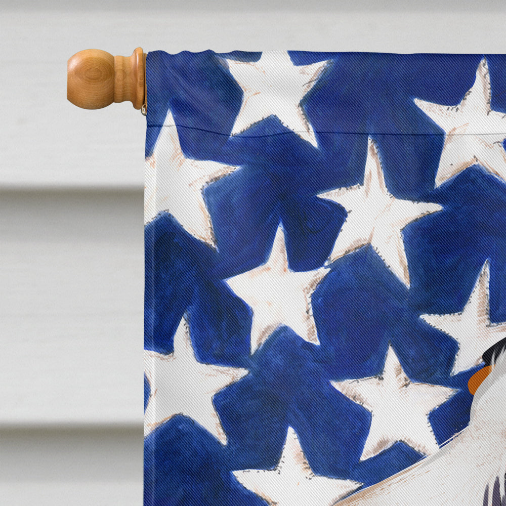 Ariegeois Dog American Flag House Flag 28x40 Porch Sleeve Pole Decorative Outside Yard Banner Artwork Wall Hanging, Polyester