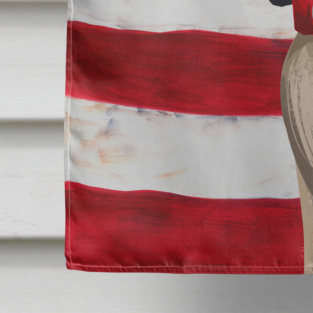 Ariegeois Dog American Flag House Flag 28x40 Porch Sleeve Pole Decorative Outside Yard Banner Artwork Wall Hanging, Polyester