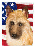 Belgian Laekenois American Flag House Flag 28x40 Porch Sleeve Pole Decorative Outside Yard Banner Artwork Wall Hanging, Polyester