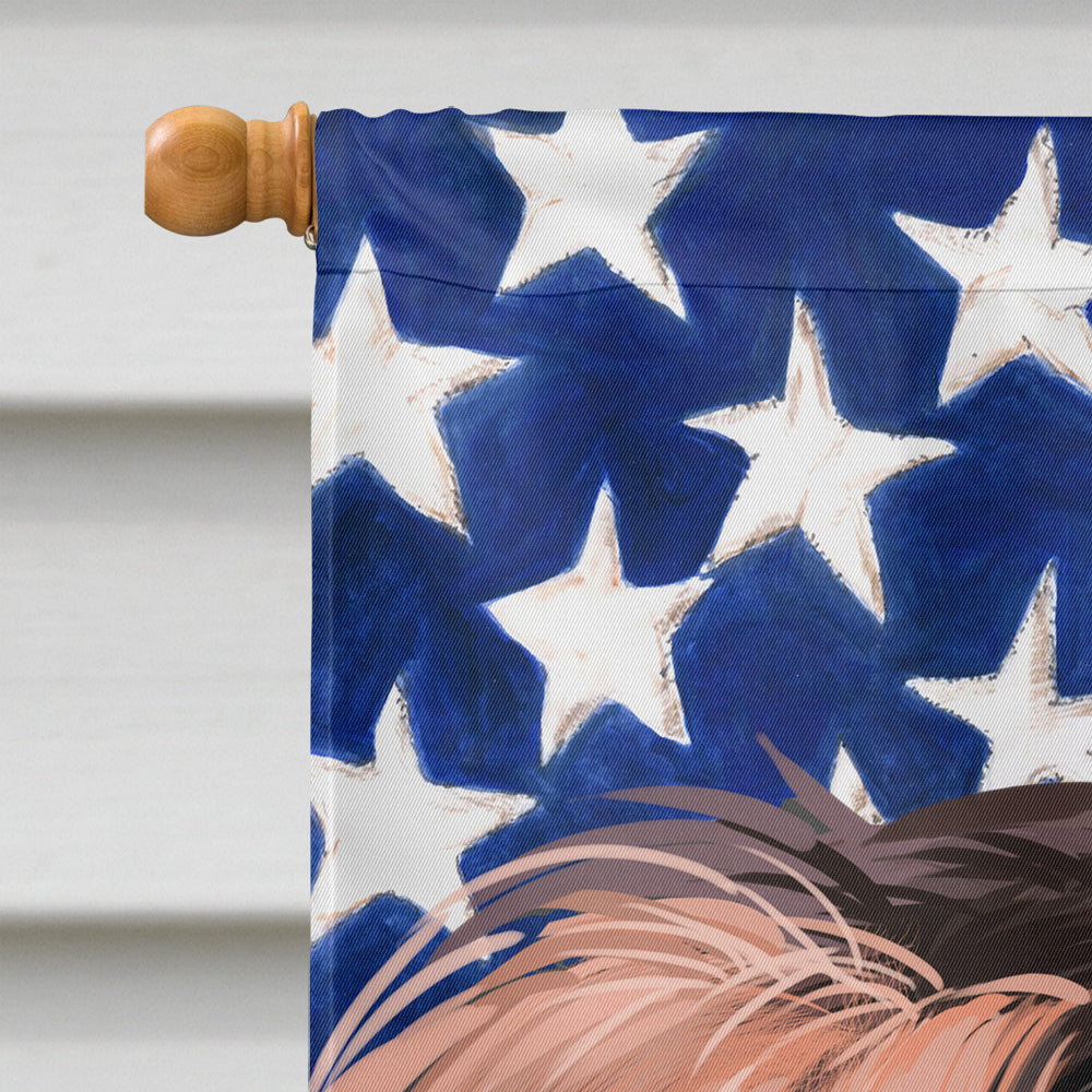 Boykin Spaniel Dog American Flag House Flag 28x40 Porch Sleeve Pole Decorative Outside Yard Banner Artwork Wall Hanging, Polyester