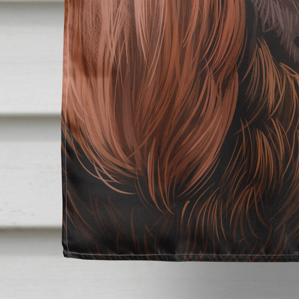 Boykin Spaniel Dog American Flag House Flag 28x40 Porch Sleeve Pole Decorative Outside Yard Banner Artwork Wall Hanging, Polyester