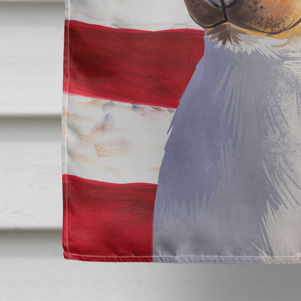 Brazilian Terrier Dog American Flag House Flag 28x40 Porch Sleeve Pole Decorative Outside Yard Banner Artwork Wall Hanging, Polyester